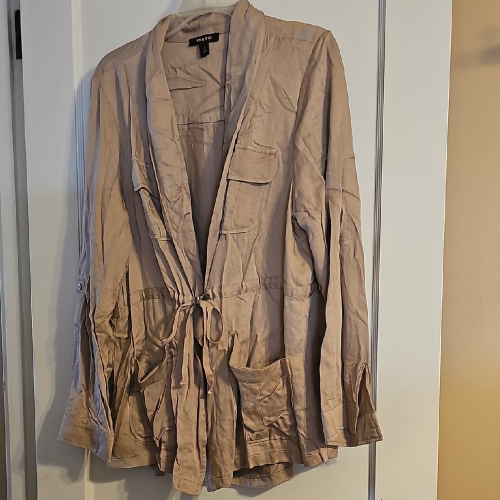 Torrid Light Tan Utility Jacket